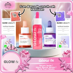 GLOWFX (ADA BARCODE UNTUK CEK KEASLIAN PRODUK) GlowFx Serum Series | Glow Bomb Serum | Acne Pure Serum